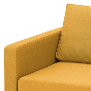 Fauteuil Portobello geweven stof Stof Selva: Mosterdgeel - Hoekig