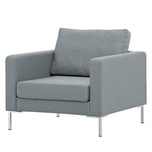 Fauteuil Portobello geweven stof Stof Selva: Grijs - Hoekig