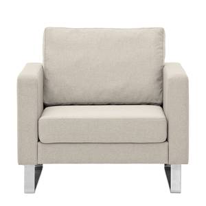 Fauteuil Portobello geweven stof Stof Selva: Beige - Beugelpoten