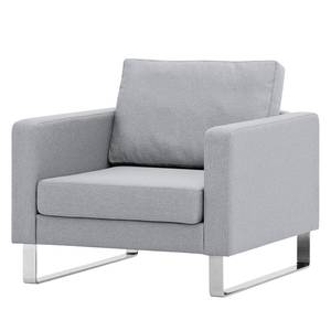 Fauteuil Portobello Tissu Tissu Milan : Gris clair - Luge