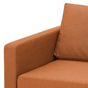 Fauteuil Portobello geweven stof Geweven stof Milan: Roestbruin - Beugelpoten