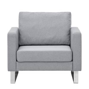 Fauteuil Portobello Tissu Tissu Ramira : Argenté - Luge