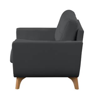 Fauteuil Postville Tissu structuré - Gris