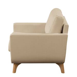 Fauteuil Postville Tissu structuré - Sable