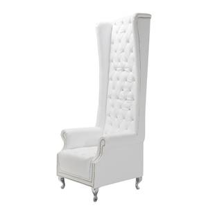 Fauteuil Queen White Polyester Blanc