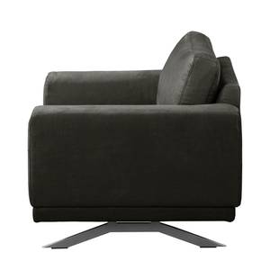 Fauteuil Ramilia Aspect cuir vieilli - Gris foncé