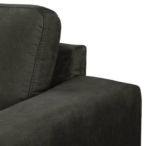 Fauteuil Ramilia antieke leerlook - Donkergrijs