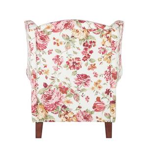 Fauteuil Colmar Tissu - Fleurs roses - Avec repose-pieds - Avec repose-pieds