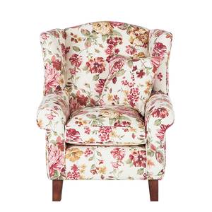 Fauteuil Colmar Tissu - Fleurs roses - Avec repose-pieds - Avec repose-pieds