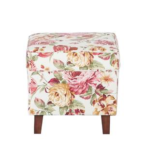 Sessel Colmar Webstoff Blume Rose - Mit Hocker