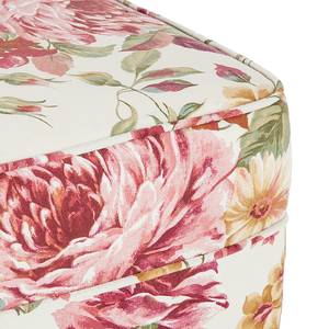 Fauteuil Red Rose geweven stof - Met hocker