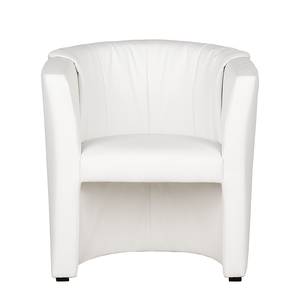 Fauteuil Rex Cuir synthétique blanc