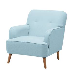 Fauteuil Rickman Microfibre - Bleu pastel