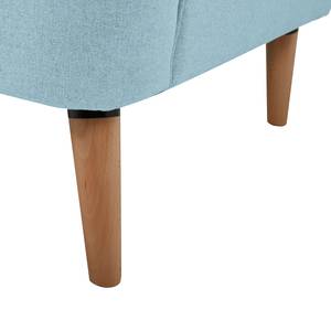 Fauteuil Rickman Microfibre - Bleu pastel