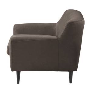 Fauteuil Rometta antieke leerlook - Bruingrijs