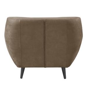 Fauteuil Rometta antieke leerlook - Nootmuskaat