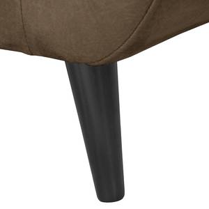 Fauteuil Rometta Aspect cuir vieilli - Noix de muscade