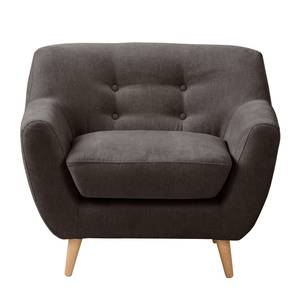 Fauteuil Rometta microvezel - Bizonbruin