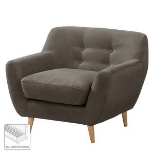 Fauteuil Rometta microvezel - Kleibruin