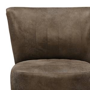 Fauteuil Rotnes antieke leerlook - Havanna - Lichtbruin