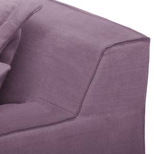 Fauteuil Rouen Tissu beige - Aubergine