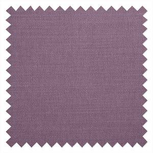 Fauteuil Rouen beige geweven stof - Aubergine