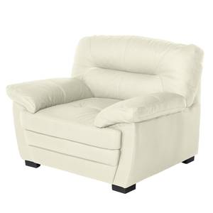 Fauteuil Royal Cuir synthétique - Blanc vieilli