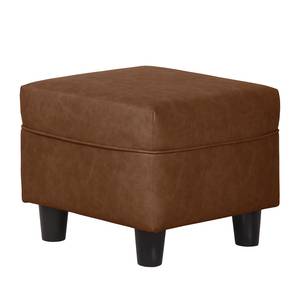 Fauteuil Sambesi kunstleer - Chocoladebruin - Met hocker