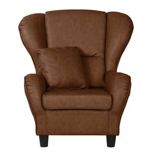 Fauteuil Sambesi kunstleer - Chocoladebruin - Met hocker