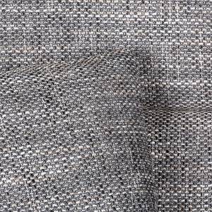 Fauteuil à oreilles Sambesi Tissu structuré - Gris - Sans repose-pieds