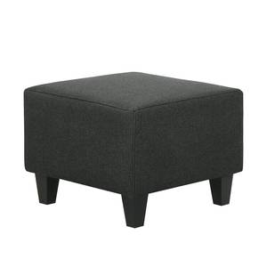 Fauteuil Santorini (avec repose-pieds) Tissu - Avec repose-pieds - Anthracite