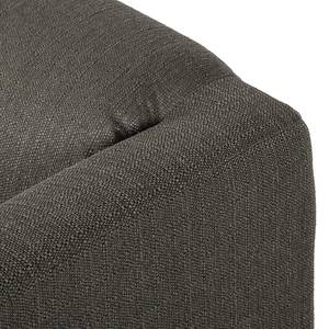 Fauteuil Savja geweven stof - Donkergrijs - Boxspring