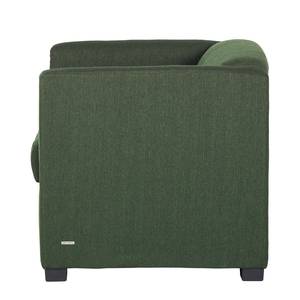 Fauteuil Savja geweven stof - Groen - Boxspring