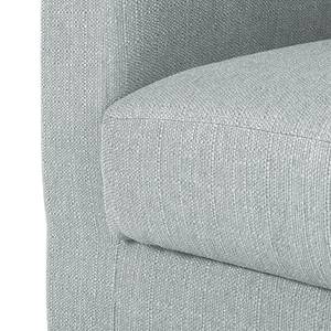 Fauteuil Savja geweven stof - Lichtgrijs - Boxspring