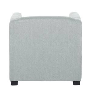 Fauteuil Savja geweven stof - Lichtgrijs - Boxspring