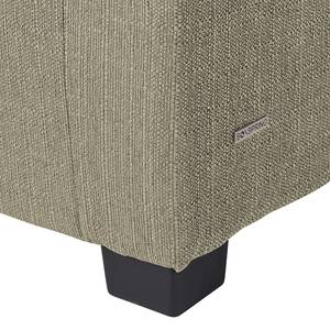 Fauteuil Savja geweven stof - Zandgrijs - Boxspring