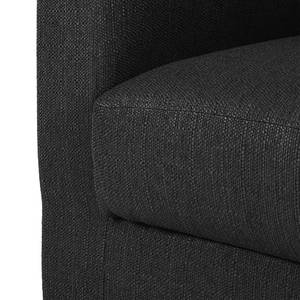 Fauteuil Savja Tissu - Noir - Boxspring