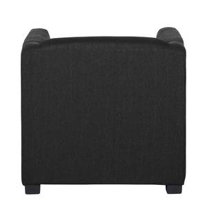 Fauteuil Savja Tissu - Noir - Boxspring