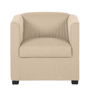 Fauteuil Savja geweven stof - Beige - Binnenvering