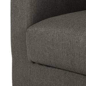 Fauteuil Savja Tissu - Gris foncé - Ressorts