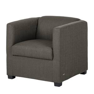 Fauteuil Savja Tissu - Gris foncé - Ressorts