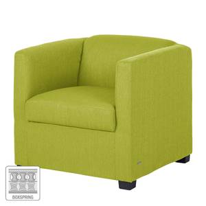 Fauteuil Savja geweven stof - Lichtgroen