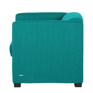 Fauteuil Savja Tissu - Bleu pétrole - Ressorts