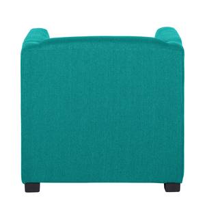 Fauteuil Savja Tissu - Bleu pétrole - Ressorts