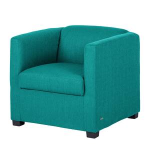 Fauteuil Savja Tissu - Bleu pétrole - Ressorts