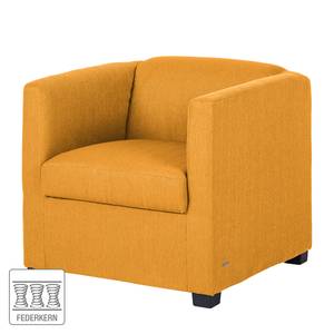 Fauteuil Savja Tissu - Jaune moutarde