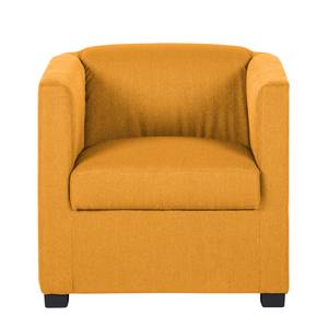 Fauteuil Savja Tissu - Jaune moutarde