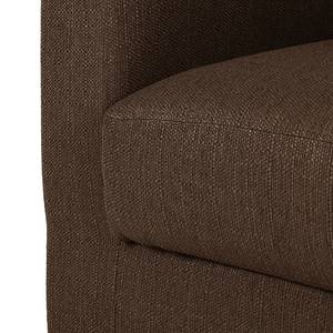 Fauteuil Savja Tissu - Marron foncé - Mousse froide