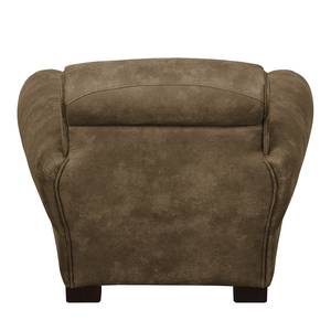 Fauteuil Porches Aspect cuir vieilli - Noix de muscade