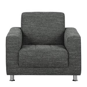 Fauteuil Selmer Tissu structuré - Gris